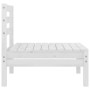 Central garden sofas 4 units white solid pine wood by vidaXL, Garden sets - Ref: Foro24-806593, Price: 196,81 €, Discount: %