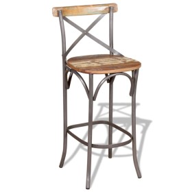 Küchen-Barhocker aus recyceltem Massivholz von vidaXL, Küchenhocker - Ref: Foro24-244014, Preis: 163,99 €, Rabatt: %