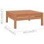 Garden stool solid pine wood honey brown by vidaXL, Garden sets - Ref: Foro24-806580, Price: 40,92 €, Discount: %