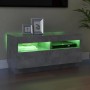 TV cabinet with LED lights concrete gray 80x35x40 cm by vidaXL, TV Furniture - Ref: Foro24-804449, Price: 56,99 €, Discount: %