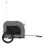 Pet Bicycle Trailer Iron Oxford Cloth Orange Gray by vidaXL, pet strollers - Ref: Foro24-93837, Price: 94,99 €, Discount: %