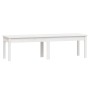 Garden bench 2-seater made of solid white pine wood 159.5x44x45 cm by vidaXL, garden benches - Ref: Foro24-824012, Price: 105...