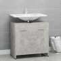 Armario de baño madera contrachapada gris hormigón 60x33x61 cm de vidaXL, Muebles de baño - Ref: Foro24-802574, Precio: 57,63...