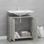 Armario de baño madera contrachapada gris hormigón 60x33x61 cm de vidaXL, Muebles de baño - Ref: Foro24-802574, Precio: 57,63...