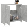 Armario de baño madera contrachapada gris hormigón 60x33x61 cm de vidaXL, Muebles de baño - Ref: Foro24-802574, Precio: 57,63...