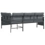 Garten-Ecksofa aus Stahl und anthrazitgrauem Textilene von vidaXL, Gartensets - Ref: Foro24-362811, Preis: 227,73 €, Rabatt: %