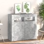 Concrete gray sideboard with LED lights 80x35x75 cm by vidaXL, Sideboards - Ref: Foro24-804332, Price: 73,23 €, Discount: %