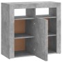 Concrete gray sideboard with LED lights 80x35x75 cm by vidaXL, Sideboards - Ref: Foro24-804332, Price: 73,23 €, Discount: %