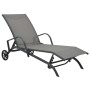 Steel and textilene sun lounger by vidaXL, Loungers - Ref: Foro24-47845, Price: 114,04 €, Discount: %