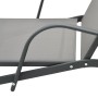 Steel and textilene sun lounger by vidaXL, Loungers - Ref: Foro24-47845, Price: 114,04 €, Discount: %