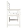 Garden bench solid white pine wood 109x48x91.5 cm by vidaXL, garden benches - Ref: Foro24-824061, Price: 108,13 €, Discount: %