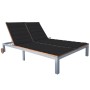 Sun lounger for 2 people with solid acacia wood and steel cushion. by vidaXL, Loungers - Ref: Foro24-3061564, Price: 401,60 €...