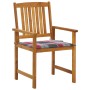 Garden chairs with cushions 4 units solid acacia wood by vidaXL, Garden chairs - Ref: Foro24-3061194, Price: 274,37 €, Discou...