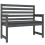 Garden bench solid gray pine wood 109x48x91.5 cm by vidaXL, garden benches - Ref: Foro24-824062, Price: 97,59 €, Discount: %