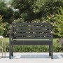 Banco de jardín madera maciza de pino gris 109x48x91,5 cm de vidaXL, Bancos de jardín - Ref: Foro24-824062, Precio: 97,59 €, ...