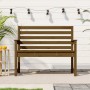 Gartenbank aus massivem Kiefernholz, honigbraun, 109 x 48 x 91,5 cm von vidaXL, Gartenbänke - Ref: Foro24-824063, Preis: 73,9...