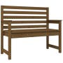 Garden bench solid pine wood honey brown 109x48x91.5 cm by vidaXL, garden benches - Ref: Foro24-824063, Price: 73,94 €, Disco...