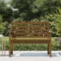 Gartenbank aus massivem Kiefernholz, honigbraun, 109 x 48 x 91,5 cm von vidaXL, Gartenbänke - Ref: Foro24-824063, Preis: 73,9...