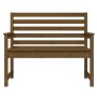 Gartenbank aus massivem Kiefernholz, honigbraun, 109 x 48 x 91,5 cm von vidaXL, Gartenbänke - Ref: Foro24-824063, Preis: 73,9...