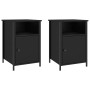 Nightstands 2 pcs black plywood 40x42x60 cm by vidaXL, Nightstands - Ref: Foro24-825914, Price: 73,39 €, Discount: %