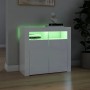 Sideboard with bright white LED lights 80x35x75 cm by vidaXL, Sideboards - Ref: Foro24-804334, Price: 112,57 €, Discount: %