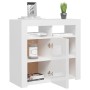 Sideboard mit strahlend weißen LED-Leuchten 80x35x75 cm von vidaXL, Sideboards - Ref: Foro24-804334, Preis: 112,57 €, Rabatt: %