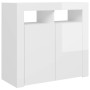 Sideboard with bright white LED lights 80x35x75 cm by vidaXL, Sideboards - Ref: Foro24-804334, Price: 112,57 €, Discount: %