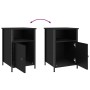 Nightstands 2 pcs black plywood 40x42x60 cm by vidaXL, Nightstands - Ref: Foro24-825914, Price: 73,39 €, Discount: %