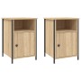 Nightstands 2 pcs oak-colored plywood 40x42x60cm by vidaXL, Nightstands - Ref: Foro24-825916, Price: 66,67 €, Discount: %