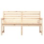 Banco de jardín madera maciza de pino 159,5x48x91,5 cm de vidaXL, Bancos de jardín - Ref: Foro24-824067, Precio: 82,53 €, Des...