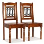 Dining chairs 2 pcs solid wood classic honey color by vidaXL, dining chairs - Ref: Foro24-245644, Price: 181,55 €, Discount: %