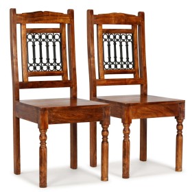 Dining chairs 2 pcs solid wood classic honey color by vidaXL, dining chairs - Ref: Foro24-245644, Price: 178,99 €, Discount: %