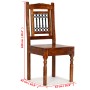 Dining chairs 2 pcs solid wood classic honey color by vidaXL, dining chairs - Ref: Foro24-245644, Price: 181,55 €, Discount: %