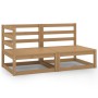 Garden furniture 2 pieces honey brown solid pine wood by vidaXL, Garden sets - Ref: Foro24-805693, Price: 147,78 €, Discount: %