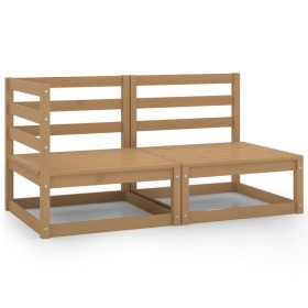 Garden furniture 2 pieces honey brown solid pine wood by vidaXL, Garden sets - Ref: Foro24-805693, Price: 147,99 €, Discount: %