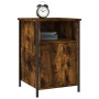 Bedside tables 2 units plywood oak smoke 40x42x60 cm by vidaXL, Nightstands - Ref: Foro24-825918, Price: 49,15 €, Discount: %