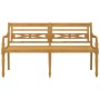 Batavia solid teak wood bench 150 cm by vidaXL, garden benches - Ref: Foro24-319147, Price: 218,59 €, Discount: %