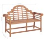 Banco de jardín madera maciza de teca 127x58,5x92,5 cm de vidaXL, Bancos de jardín - Ref: Foro24-319152, Precio: 352,99 €, De...