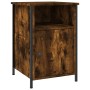 Bedside tables 2 units plywood oak smoke 40x42x60 cm by vidaXL, Nightstands - Ref: Foro24-825918, Price: 48,87 €, Discount: %