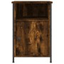 Bedside tables 2 units plywood oak smoke 40x42x60 cm by vidaXL, Nightstands - Ref: Foro24-825918, Price: 49,15 €, Discount: %