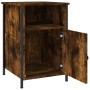 Bedside tables 2 units plywood oak smoke 40x42x60 cm by vidaXL, Nightstands - Ref: Foro24-825918, Price: 49,15 €, Discount: %