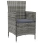 Garden chairs 2 units with gray synthetic rattan cushions by vidaXL, Garden chairs - Ref: Foro24-316682, Price: 120,94 €, Dis...