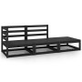 3-piece garden furniture set, black solid pine wood by vidaXL, Garden sets - Ref: Foro24-805704, Price: 227,42 €, Discount: %