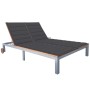 2-person sun lounger with solid acacia wood and steel cushion by vidaXL, Loungers - Ref: Foro24-3061557, Price: 400,99 €, Dis...