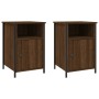 Bedside tables 2 pcs brown oak plywood 40x42x60 cm by vidaXL, Nightstands - Ref: Foro24-825922, Price: 50,31 €, Discount: %