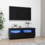 Mueble de TV con luces LED negro 100x35x40 cm de vidaXL, Muebles TV - Ref: Foro24-804455, Precio: 70,86 €, Descuento: %