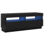 Mueble de TV con luces LED negro 100x35x40 cm de vidaXL, Muebles TV - Ref: Foro24-804455, Precio: 70,86 €, Descuento: %