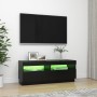 Mueble de TV con luces LED negro 100x35x40 cm de vidaXL, Muebles TV - Ref: Foro24-804455, Precio: 70,86 €, Descuento: %