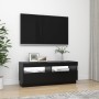 Mueble de TV con luces LED negro 100x35x40 cm de vidaXL, Muebles TV - Ref: Foro24-804455, Precio: 70,86 €, Descuento: %