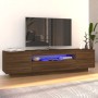 TV cabinet with LED lights oak brown 160x35x40 cm by vidaXL, TV Furniture - Ref: Foro24-815728, Price: 99,90 €, Discount: %